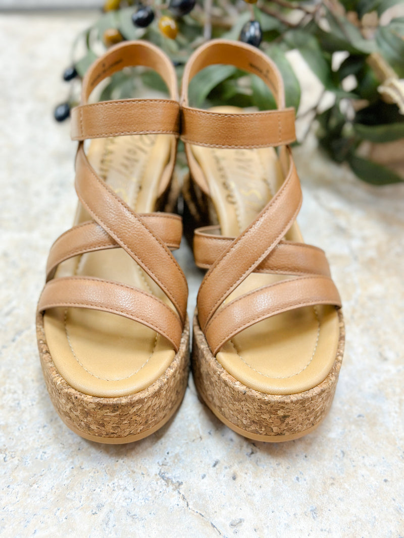 BREE BLOWFISH WEDGE SANDAL-TAN