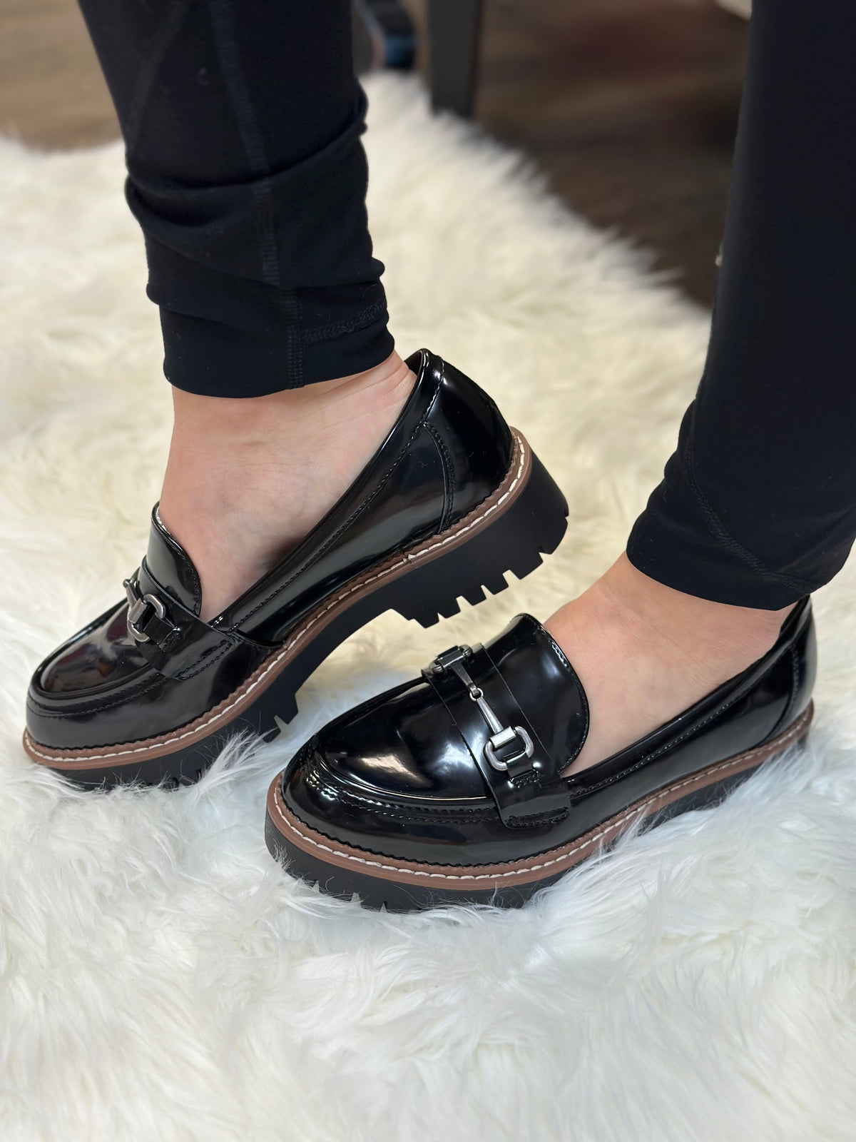 MARGIE SLIP ON LOAFER-BLACK