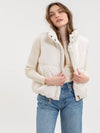 PUFFER VEST-IVORY