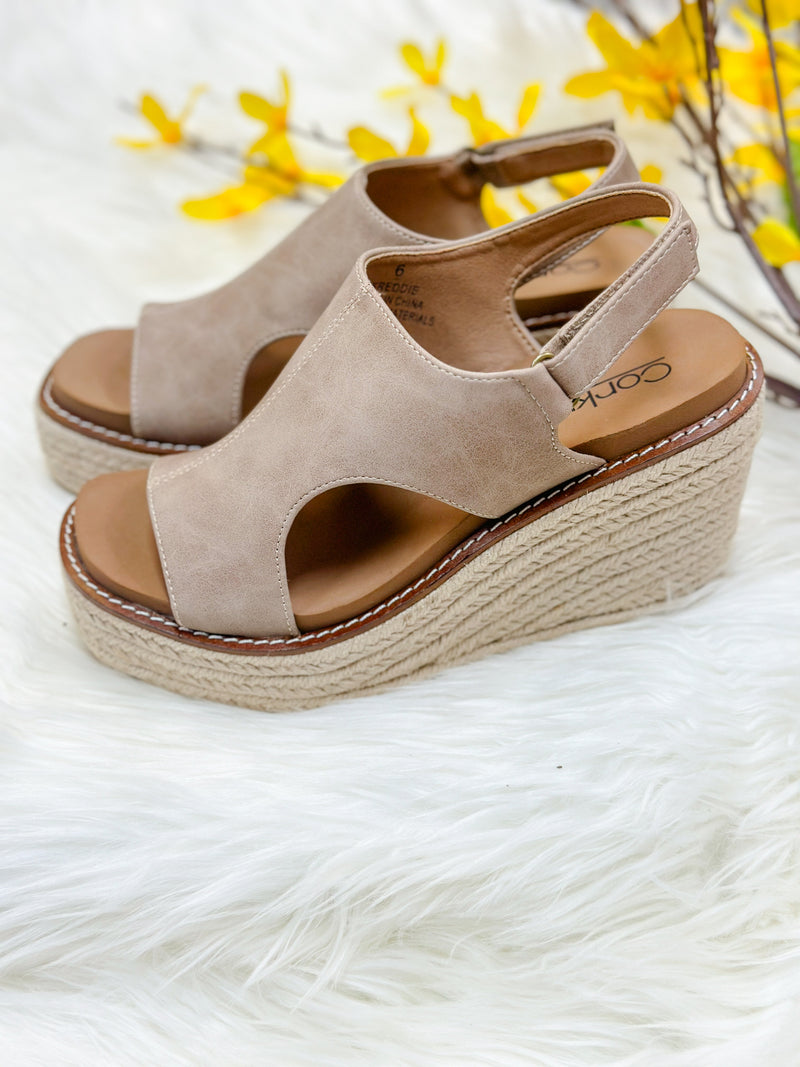 FRANCIE ESPADRILLE WEDGE-TAUPE