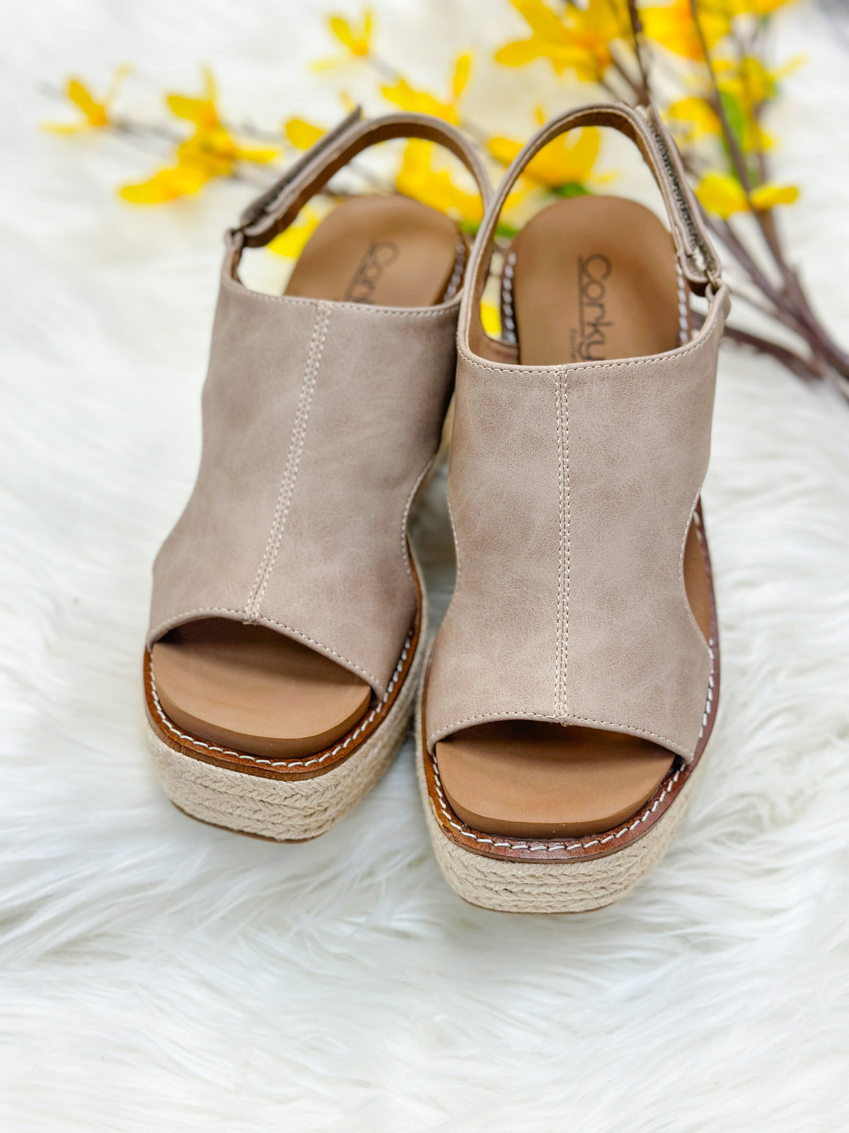 FRANCIE ESPADRILLE WEDGE-TAUPE