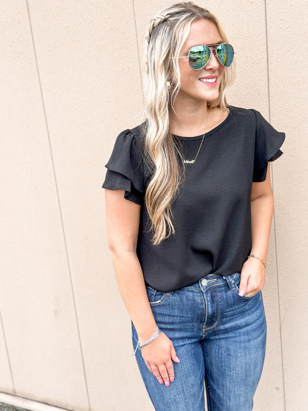 SHELBY TOP-BLACK