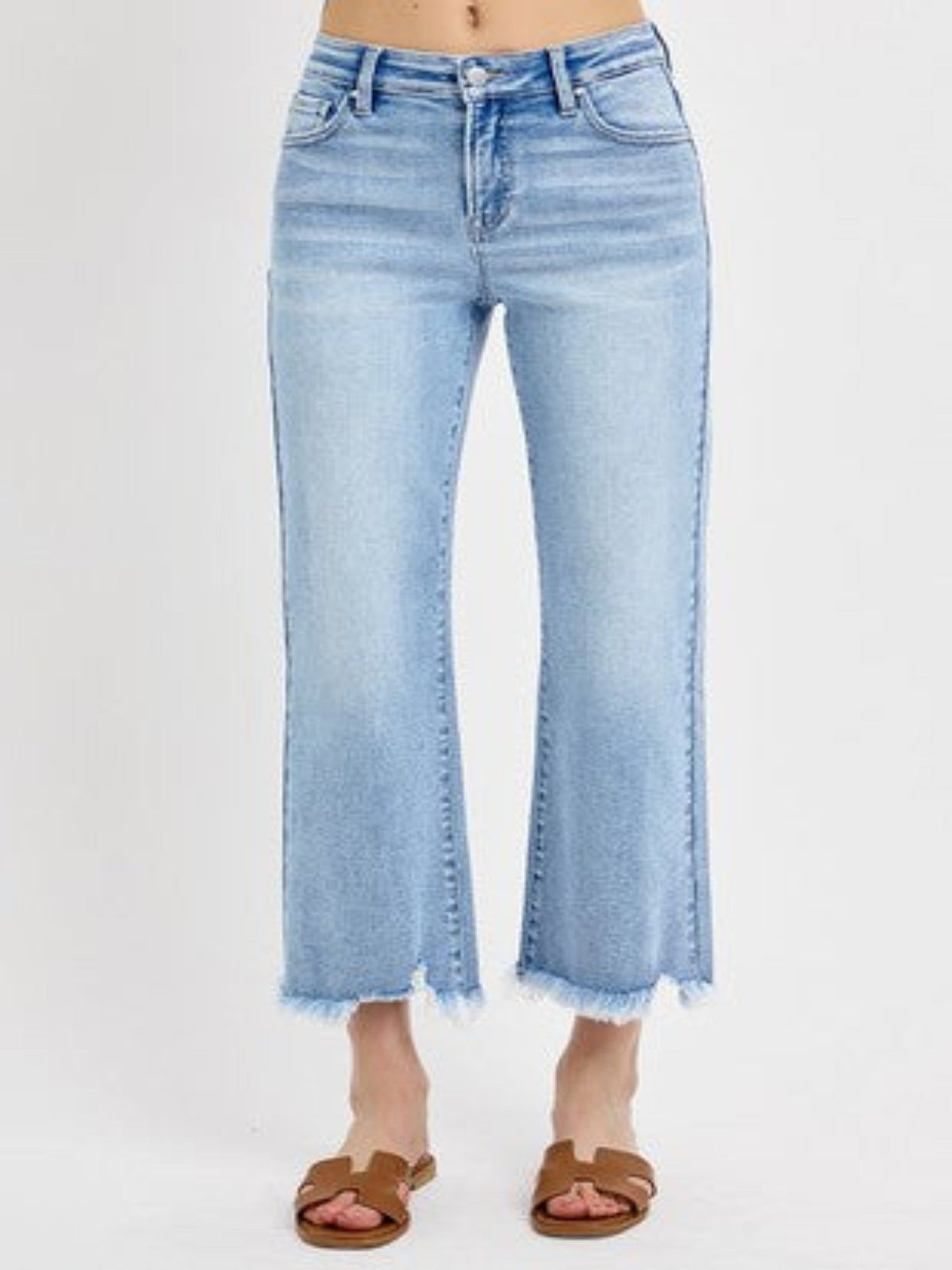 RILEY MID RISE CROPPED JEANS-LIGHT WASH