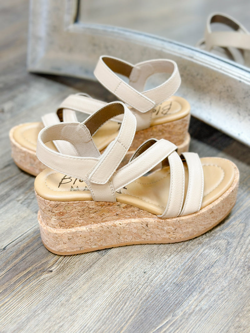 BREE BLOWFISH WEDGE SANDAL-ALMOND HAZE