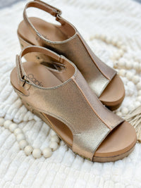 KAILEE SLINGBACK WEDGE-BRONZE