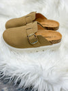 GOLDIE PLATFORM CLOGS-DARK TAUPE