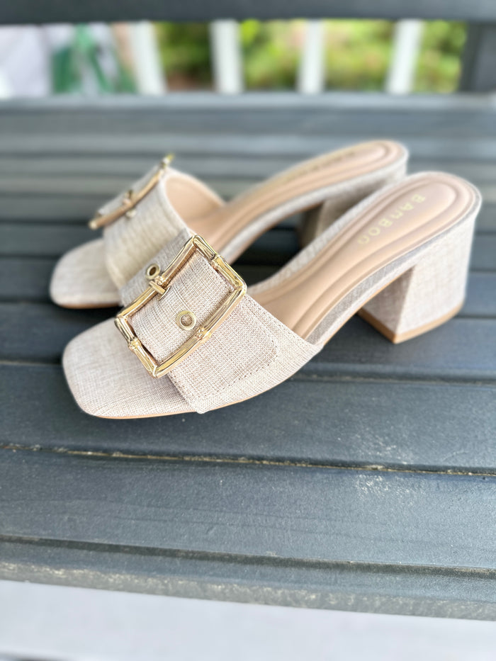 RACHEL CHUNKY HEEL MULE