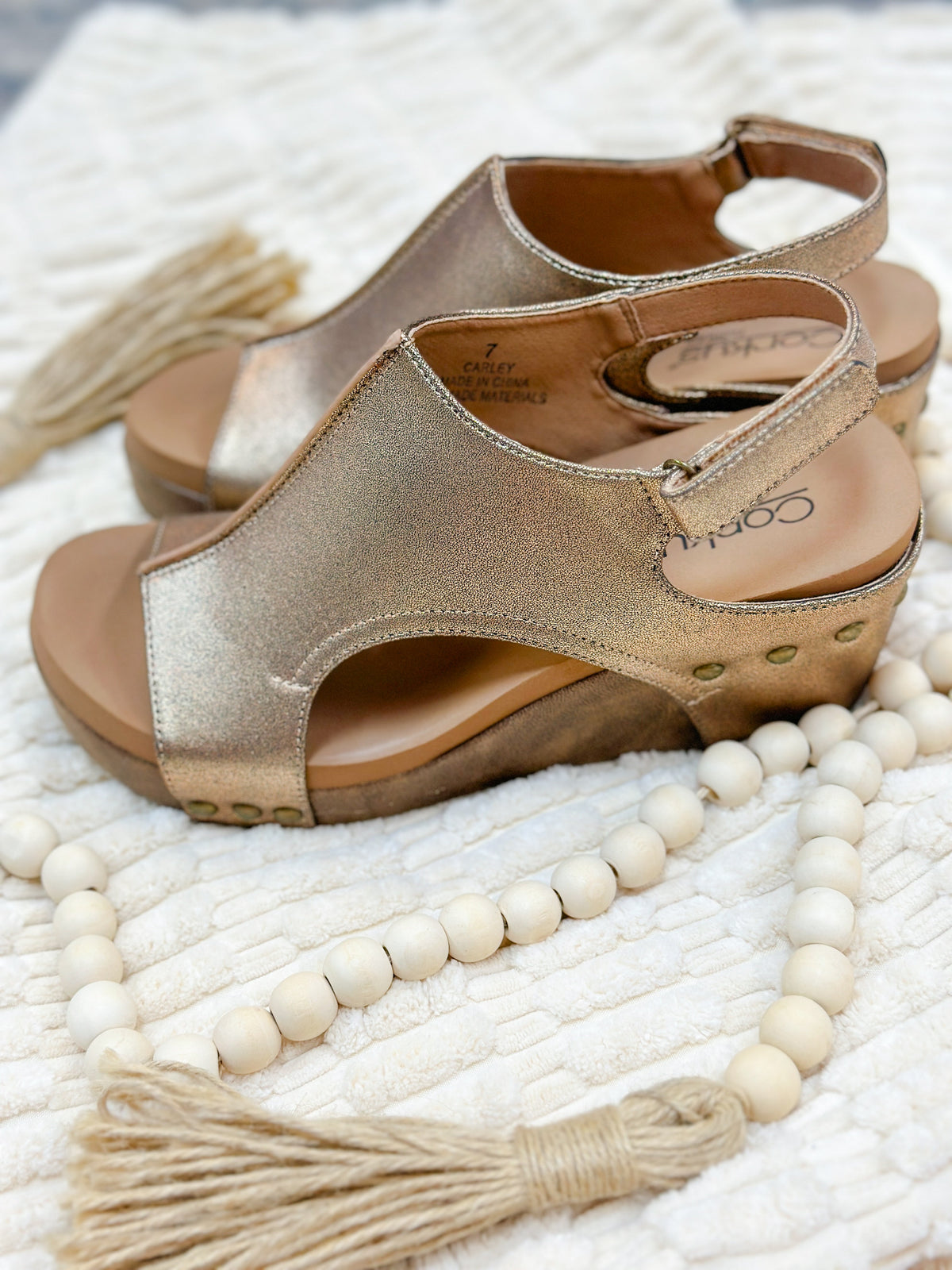 KAILEE SLINGBACK WEDGE-BRONZE