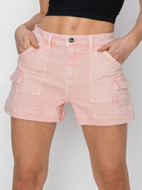 CARGO SHORTS-SOFT PINK