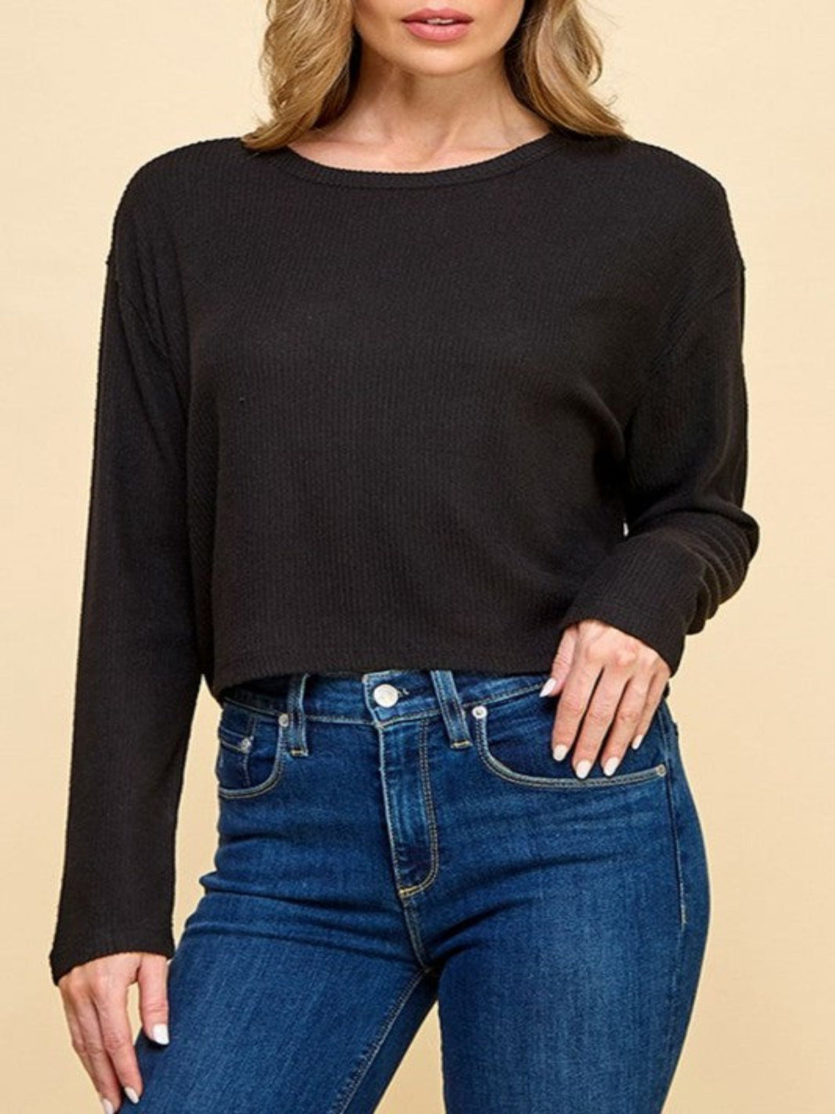 CARMEN PULLOVER-BLACK