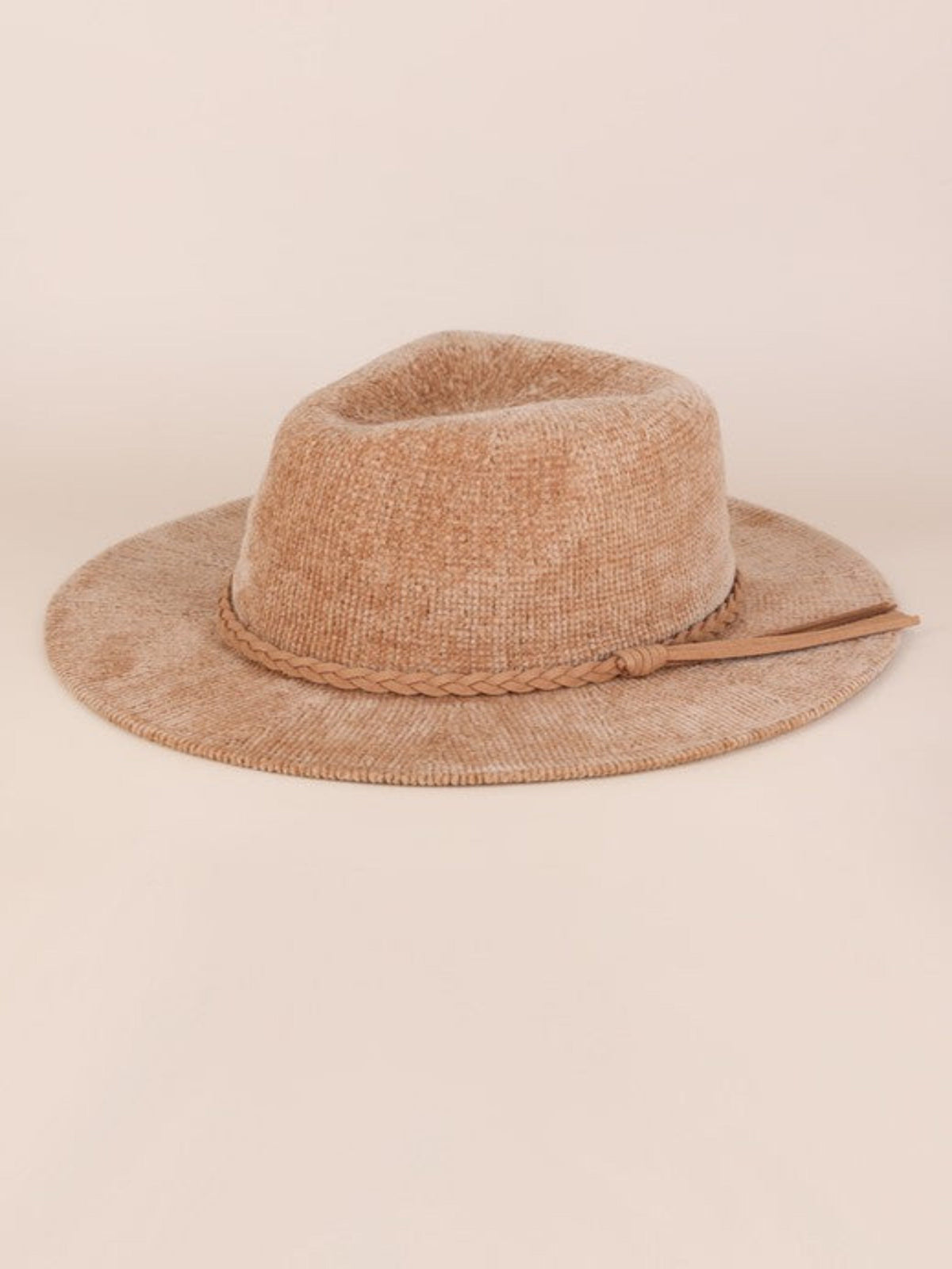 CHENILLE PANAMA HAT-BLUSH