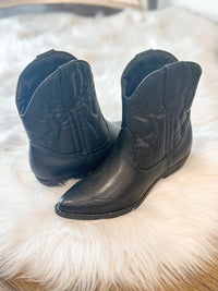 RENE WESTERN BOOTIE-BLACK