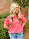 RAYLIN TOP- CORAL PINK