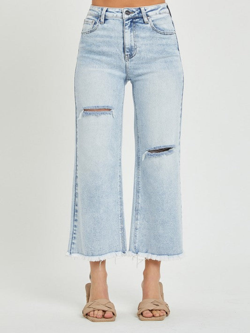 RENE' DISTRESSED JEANS-LIGHTWASH