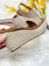 FRANCIE ESPADRILLE WEDGE-TAUPE