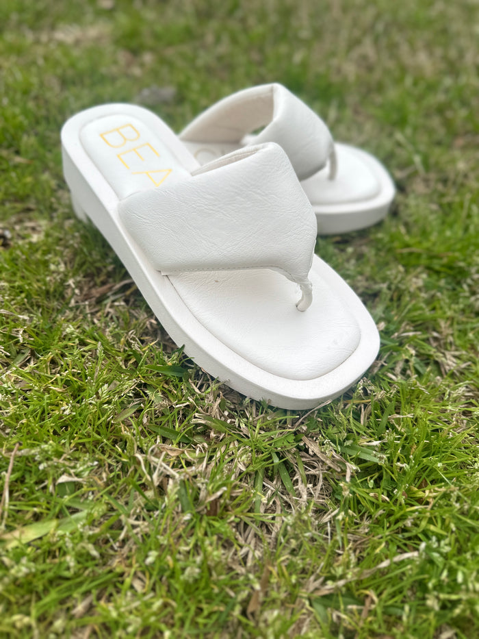 LIZZIE FLIP FLOP-IVORY