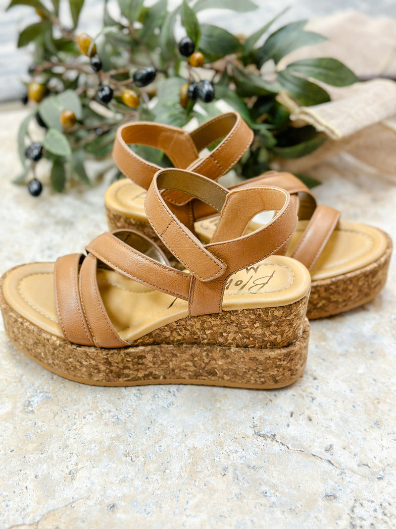 BREE BLOWFISH WEDGE SANDAL-TAN