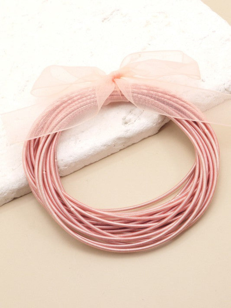 GUITAR STRING BRACELET-PINK