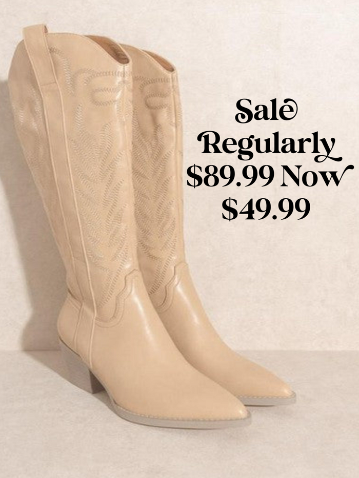 SAWYER WESTERN BOOT-NUDE