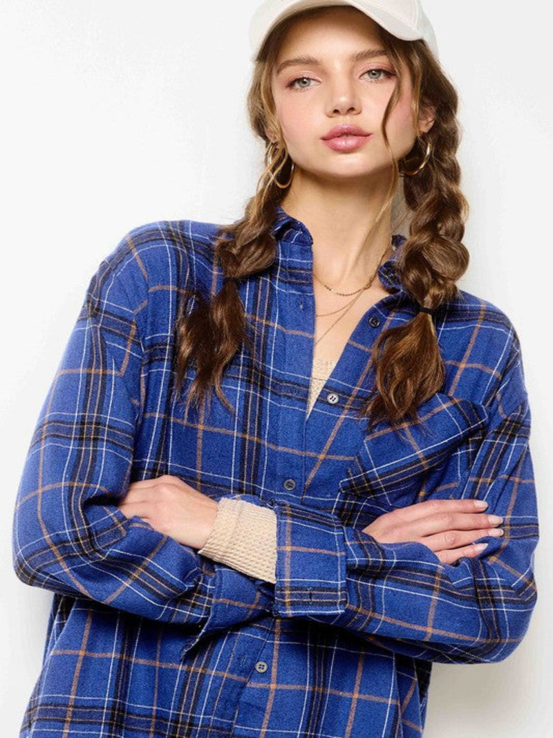 NASHVILLE FLANNEL BUTTON DOWN-ROYAL