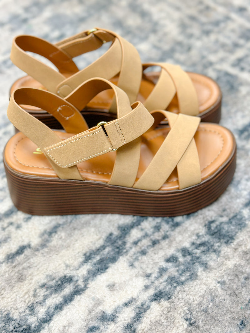 LORA STRAPPY WEDGE SANDAL-NUDE