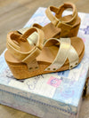 LACEE WEDGE-NUDE/GOLD