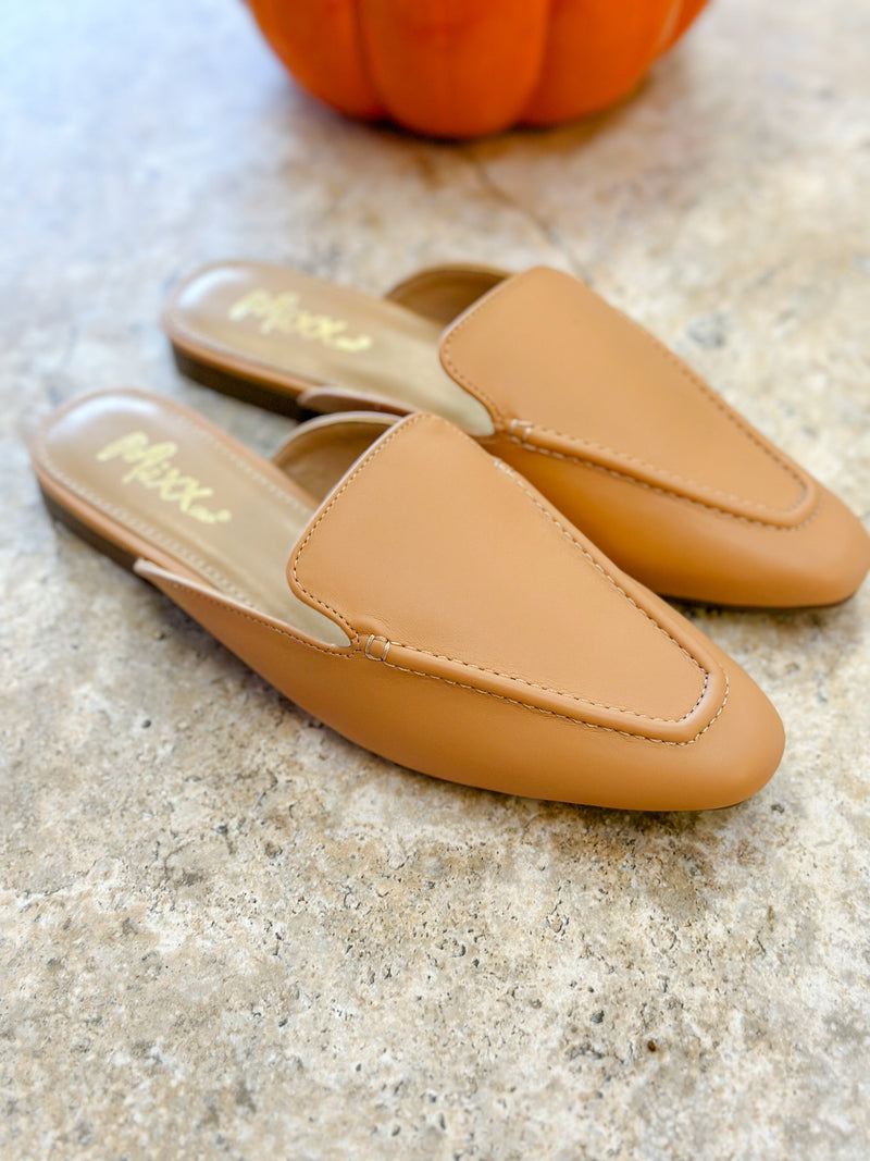 MIRANDA LOAFER SLIDE-BEIGE