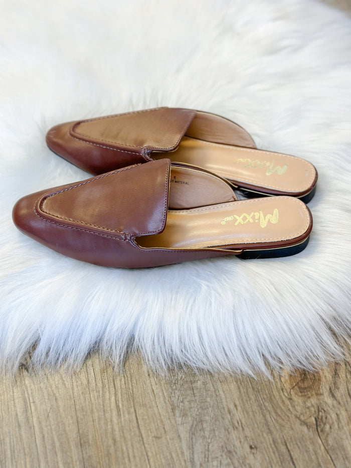 MIRANDA FLAT LOAFER SLIDE-MOCHA