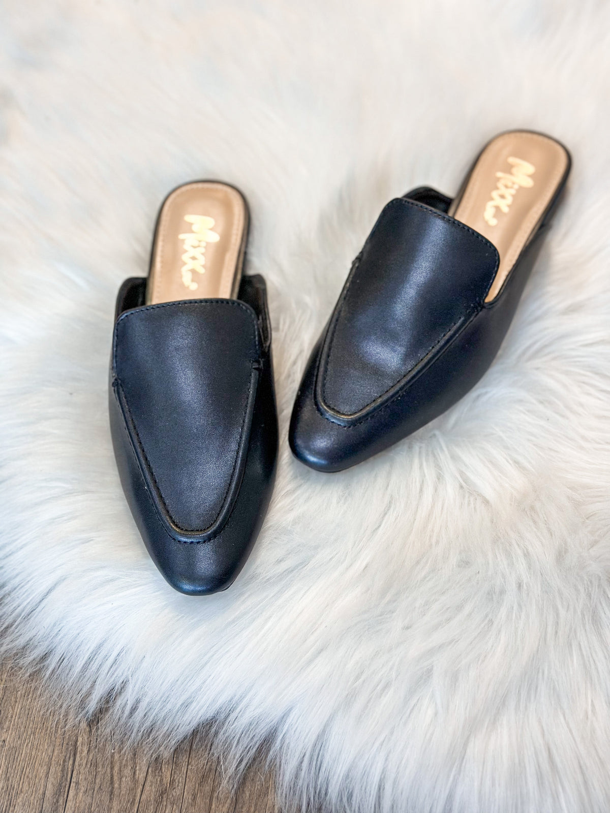 MIRANDA FLAT LOAFER SLIDE-BLACK