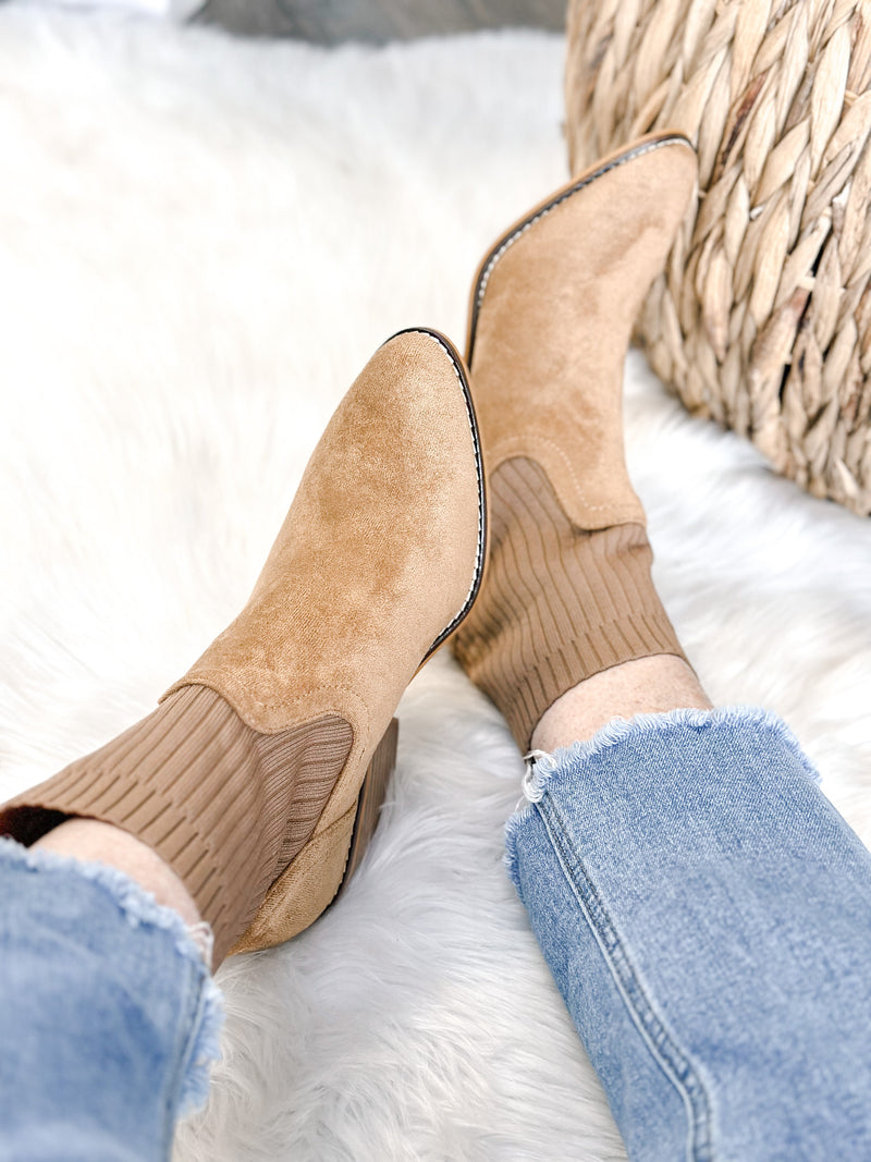 CRACKER JACK SUEDE BOOT-CAMEL