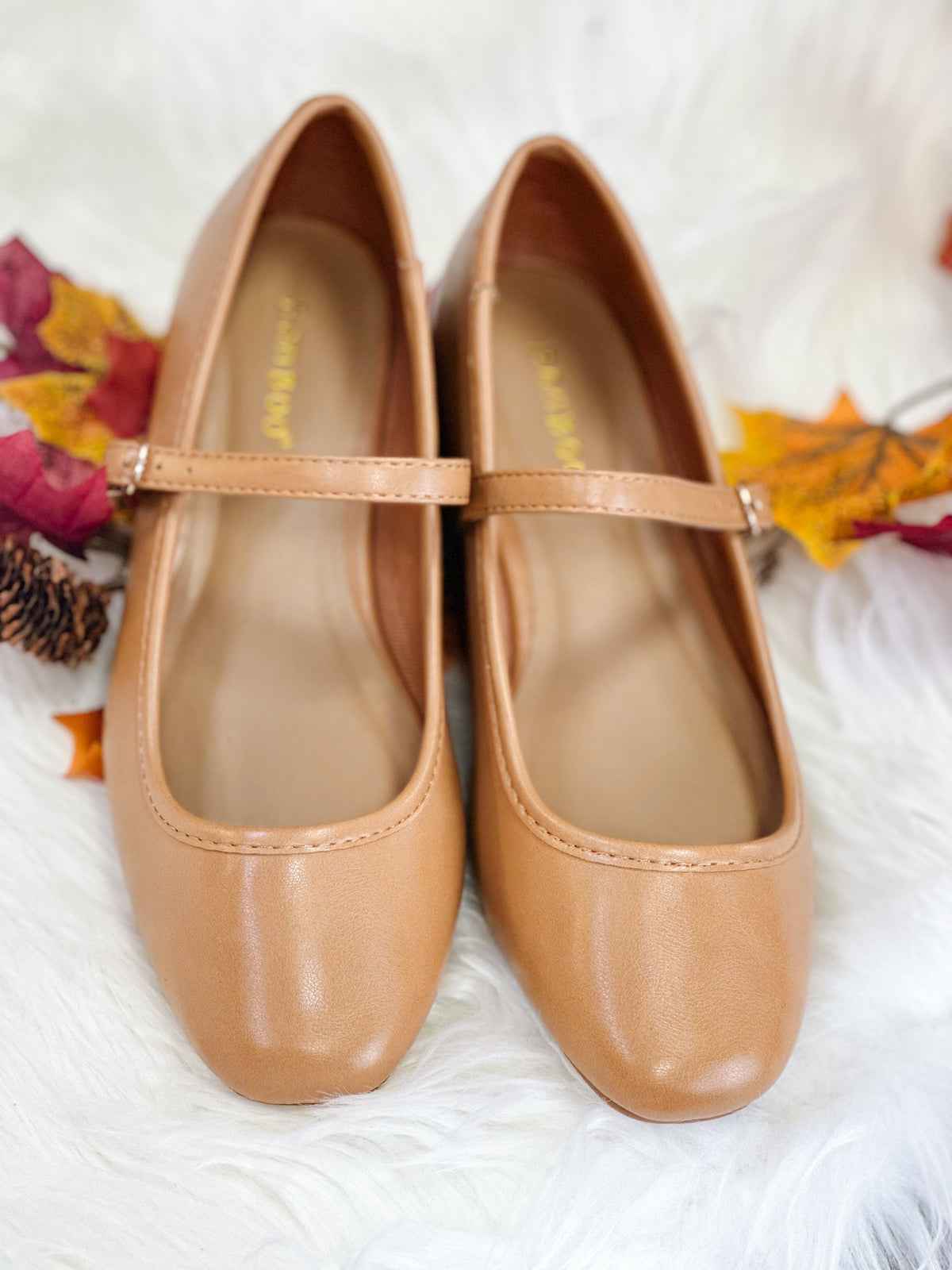 SWAYZE MARY JANE BALLET FLAT-TAN