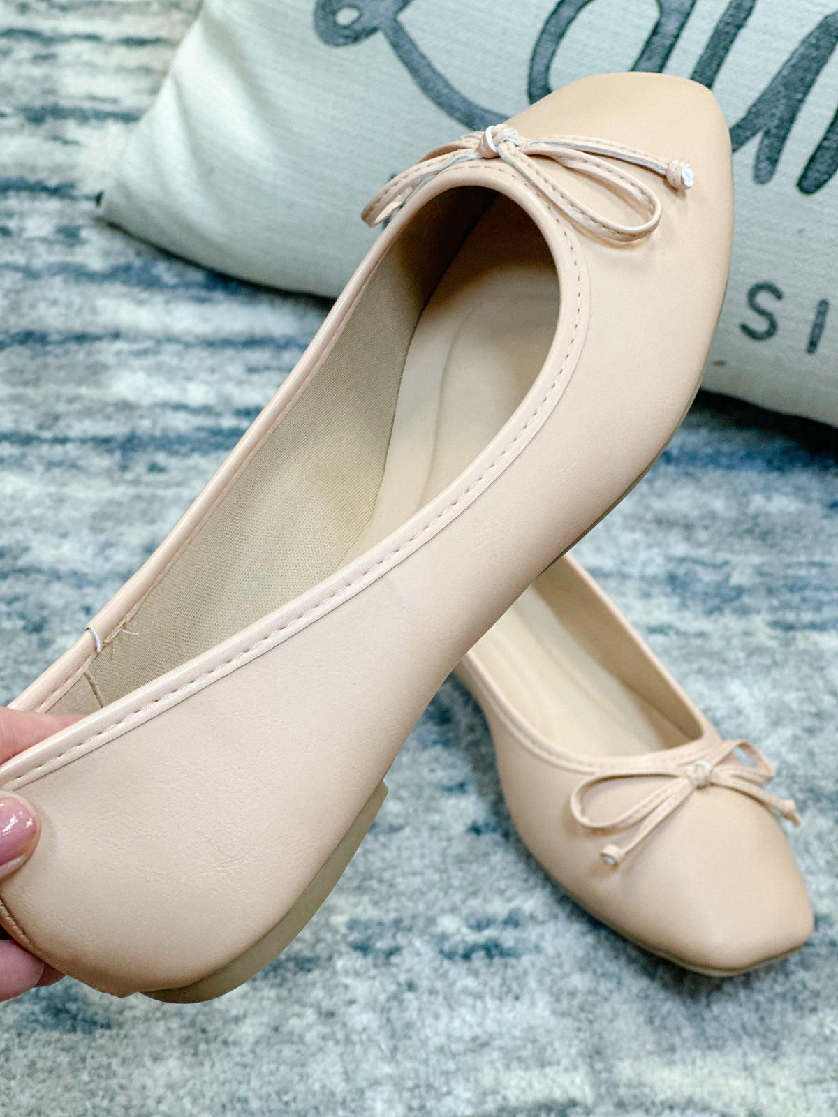 SLIP ON BALLET FLAT-NUDE