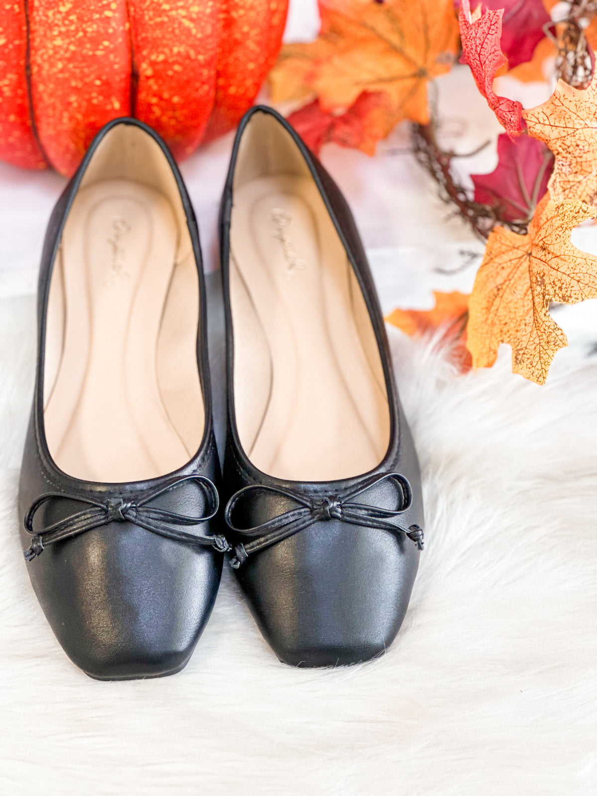 SLIP ON BALLET FLAT-BLACK