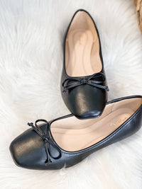 SLIP ON BALLET FLAT-BLACK