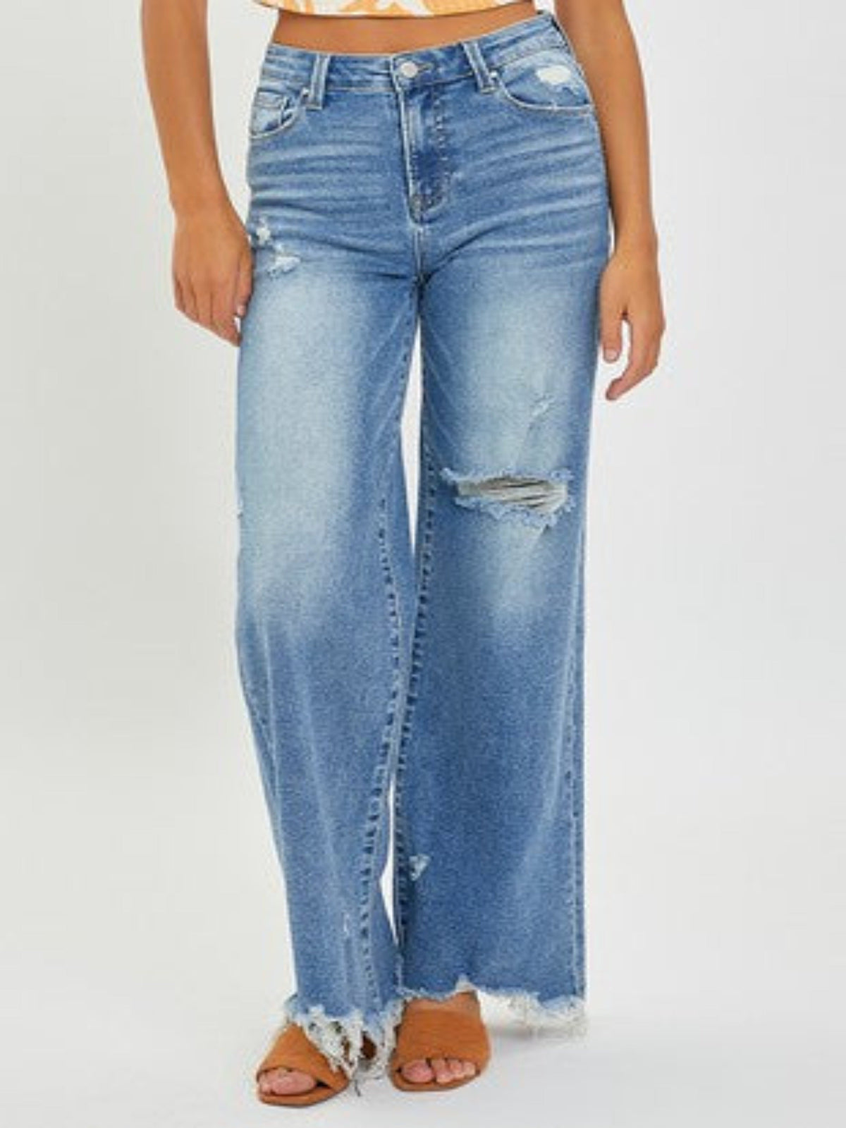 CHANDLER HIGH RISE WIDE LEG JEANS-MEDIUM WASH