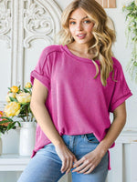 RAYLIN TOP- FUCHSIA