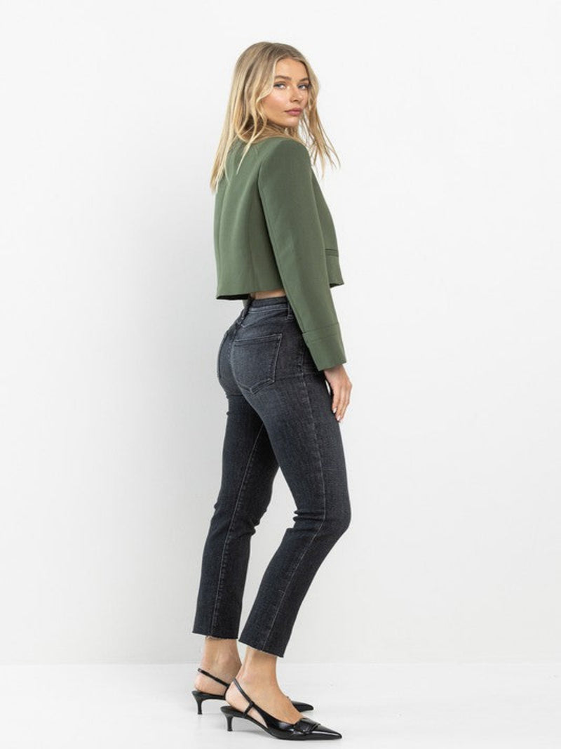 REESE HIGH WAIST JEANS-CHARCOAL