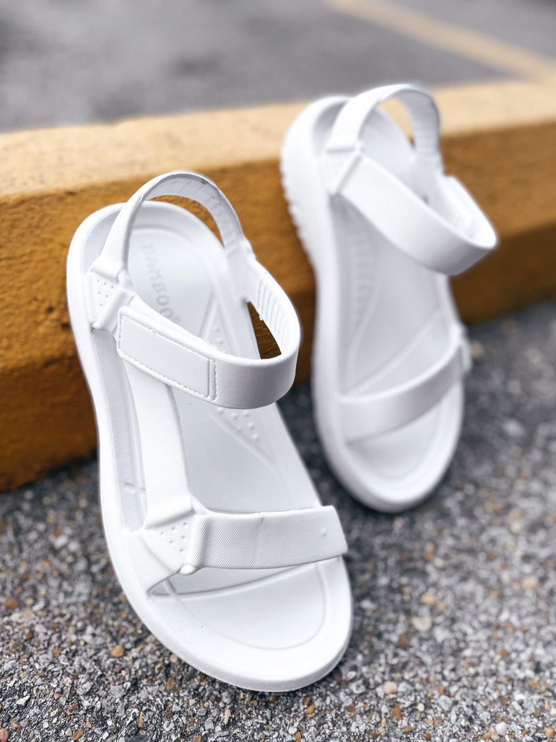 ALL ABOUT THE BASS SANDAL-WHITE-Funky Shoes Laurel