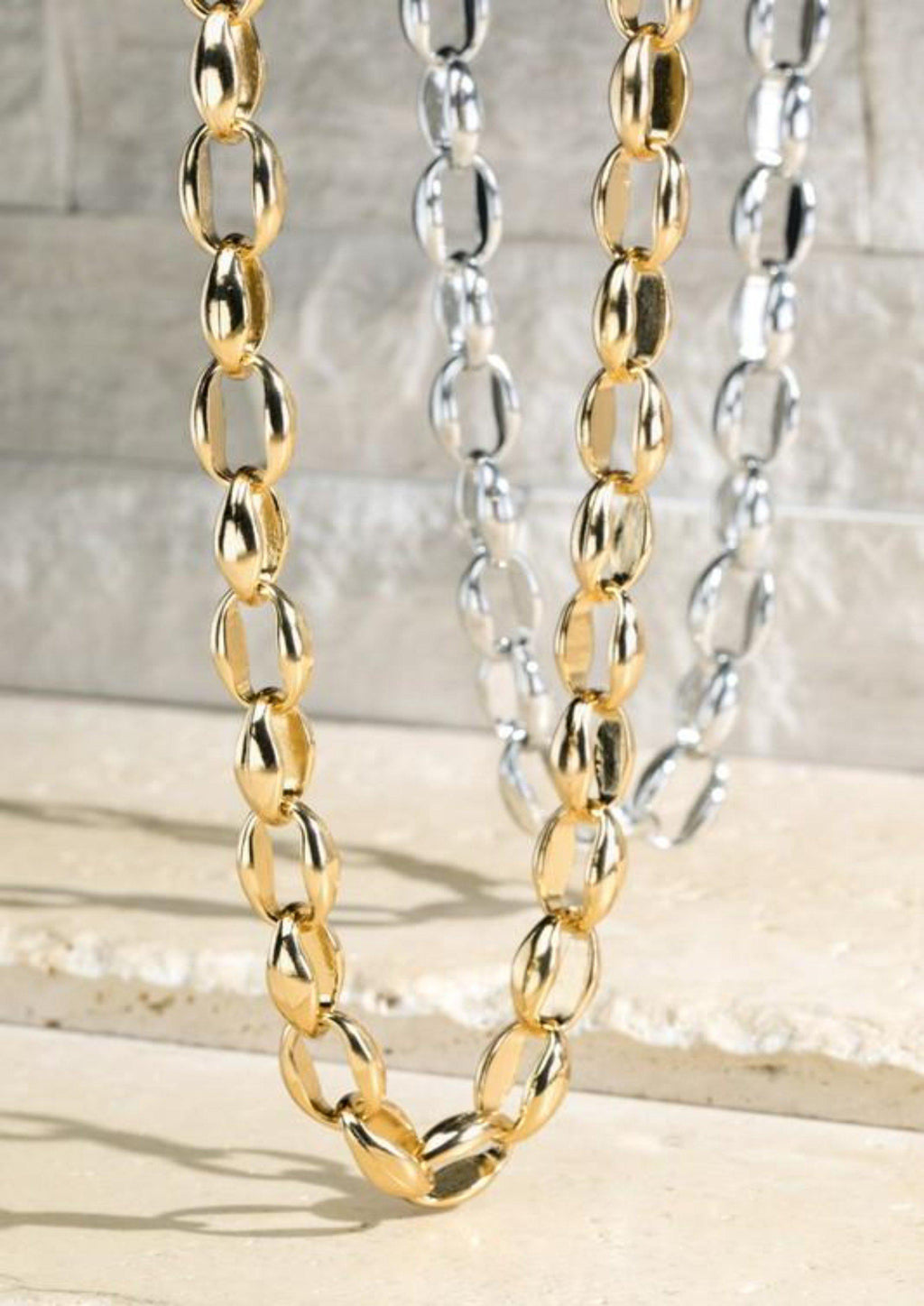 CLASSIC CHAIN LINK NECKLACE-Funky Shoes Laurel