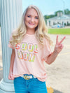 COOL MOM GRAPHIC TEE PEACH-Funky Shoes Laurel
