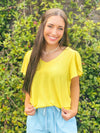 PARTY TIME TOP-SUNSHINE YELLOW-Funky Shoes Laurel