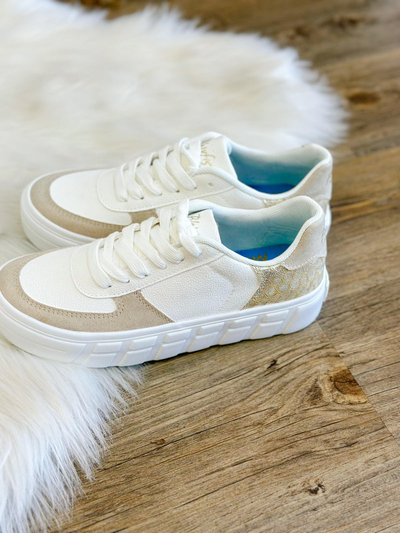 SIDE LINE BLOWFISH SNEAKER-WHITE/GOLD