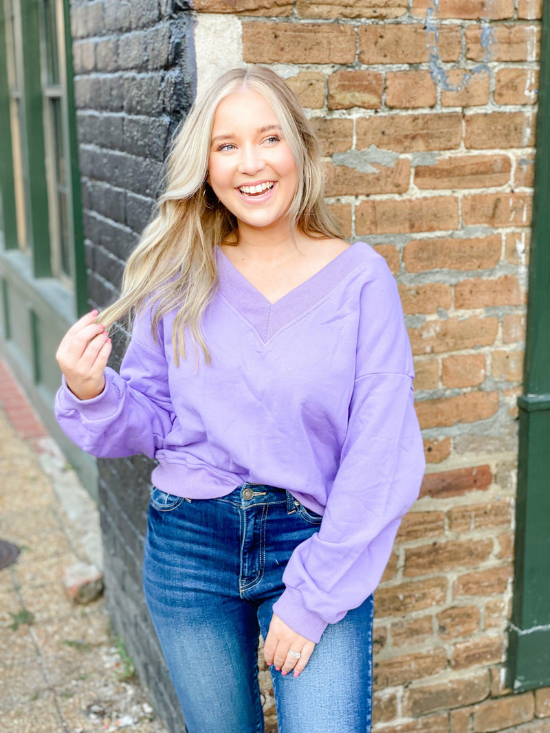 MILLIE PULLOVER-PURPLE