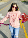 HEART GRAPHIC PULLOVER
